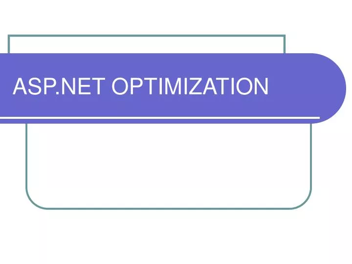 asp net optimization