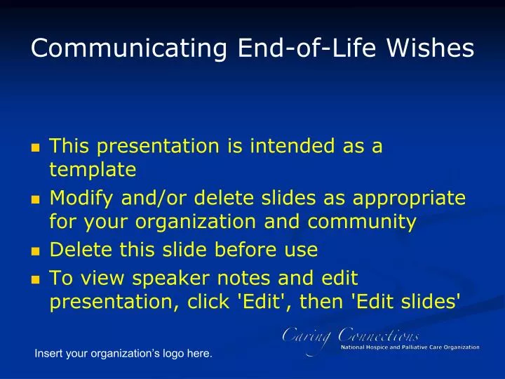 communicating end of life wishes