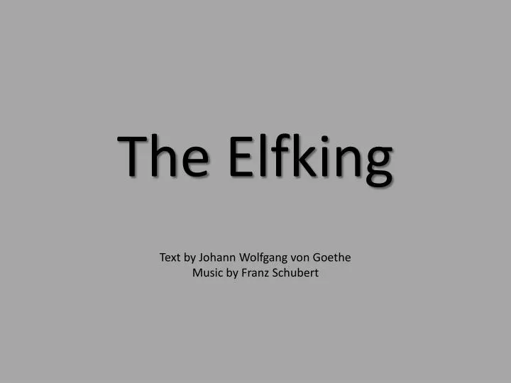 the elfking