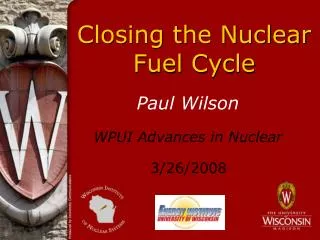 Closing the Nuclear Fuel Cycle