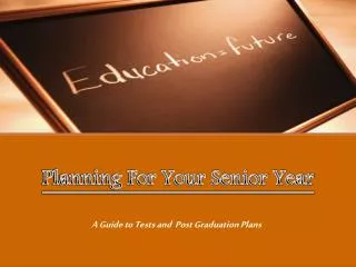 Planning For Your Senior Year
