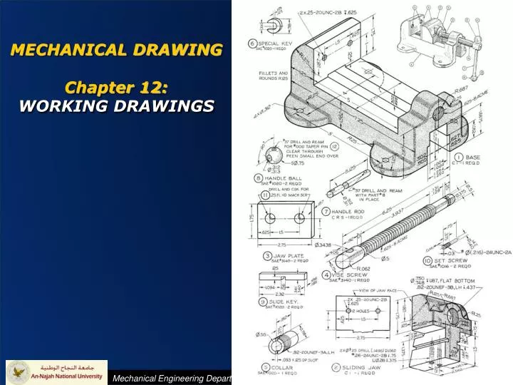 mechanical drawing chapter 12 working drawings