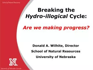 Breaking the Hydro-illogical Cycle: Are we making progress?
