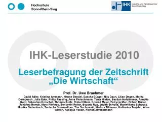 IHK-Leserstudie 2010