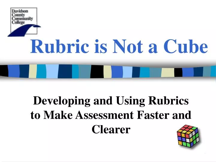 rubric is not a cube