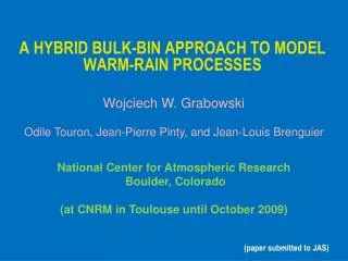 A HYBRID BULK-BIN APPROACH TO MODEL WARM-RAIN PROCESSES