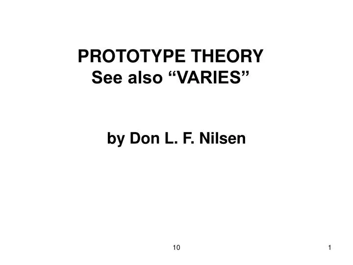 prototype theory see also varies