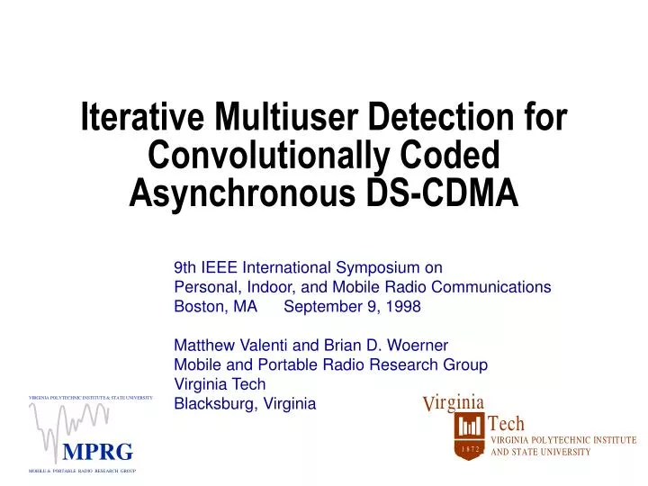 iterative multiuser detection for convolutionally coded asynchronous ds cdma