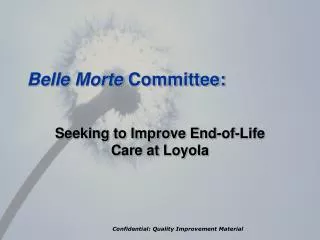 Belle Morte Committee: