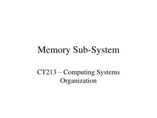 Memory Sub-System