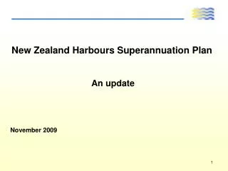 New Zealand Harbours Superannuation Plan