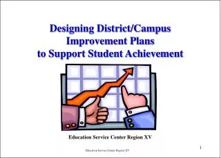 Designing District/Campus Improvement Plans to Support Student Achievement