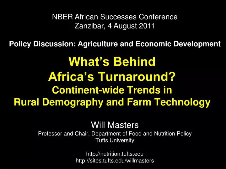 what s behind africa s turnaround continent wide trends in rural demography and farm technology