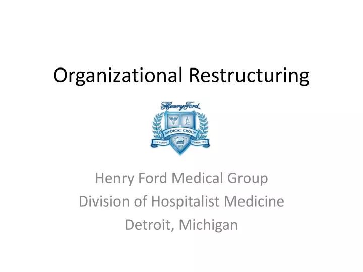 organizational restructuring