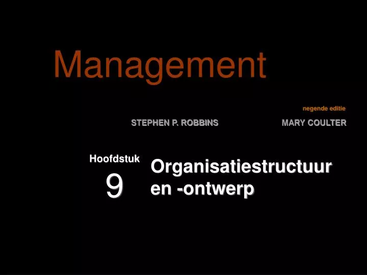 organisatiestructuur en ontwerp