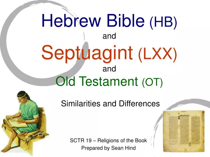 hebrew bible hb and septuagint lxx and old testament ot similarities and differences