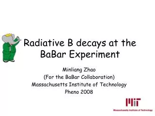 Radiative B decays at the BaBar Experiment
