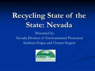 Recycling State of the State: Nevada