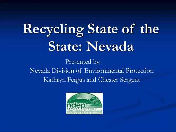 recycling state of the state nevada