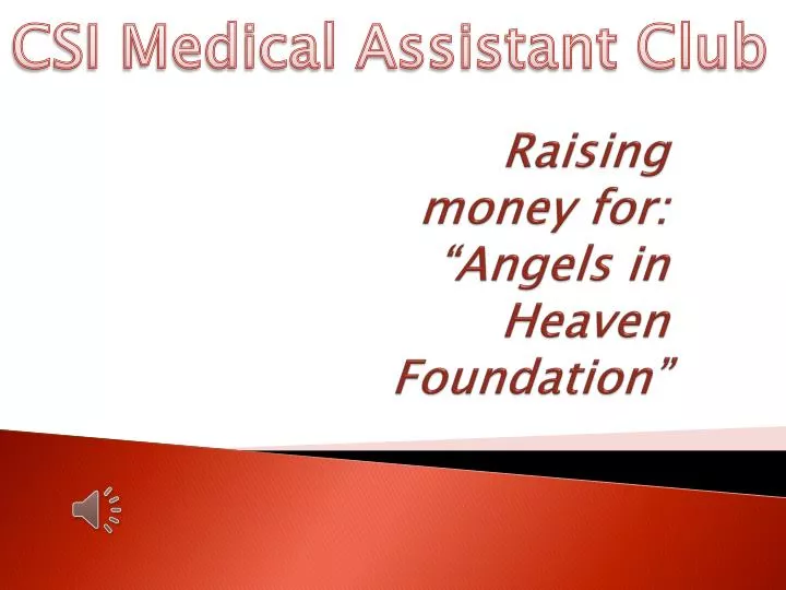 raising money for angels in heaven foundation