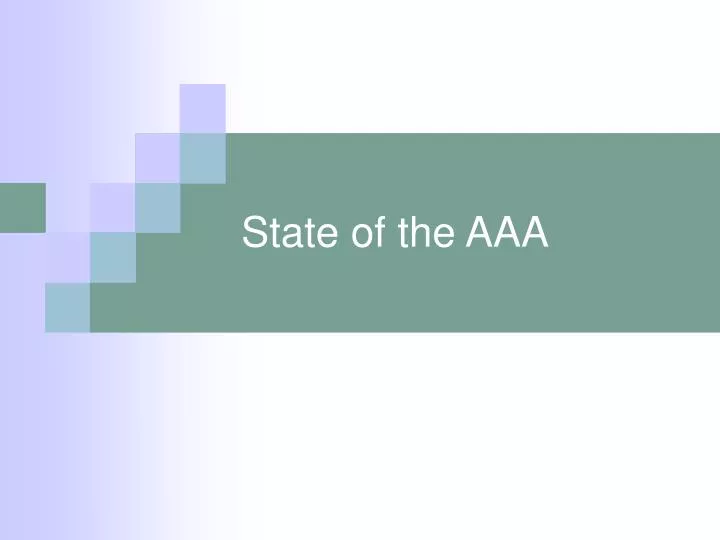 state of the aaa