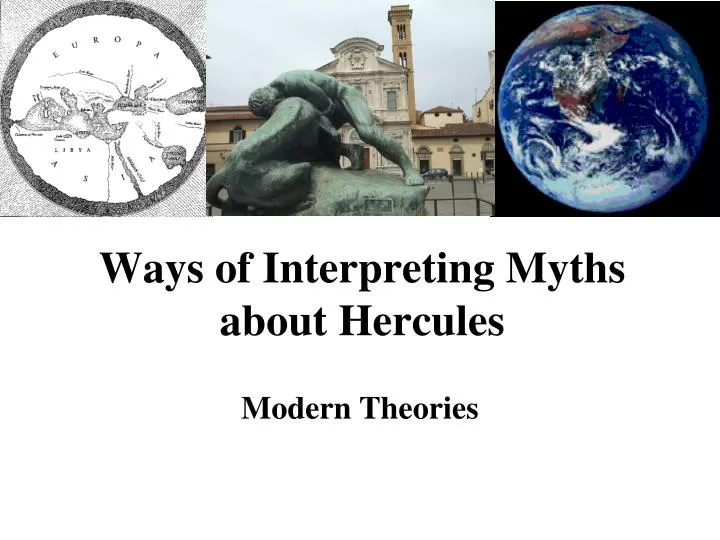 ways of interpreting myths about hercules