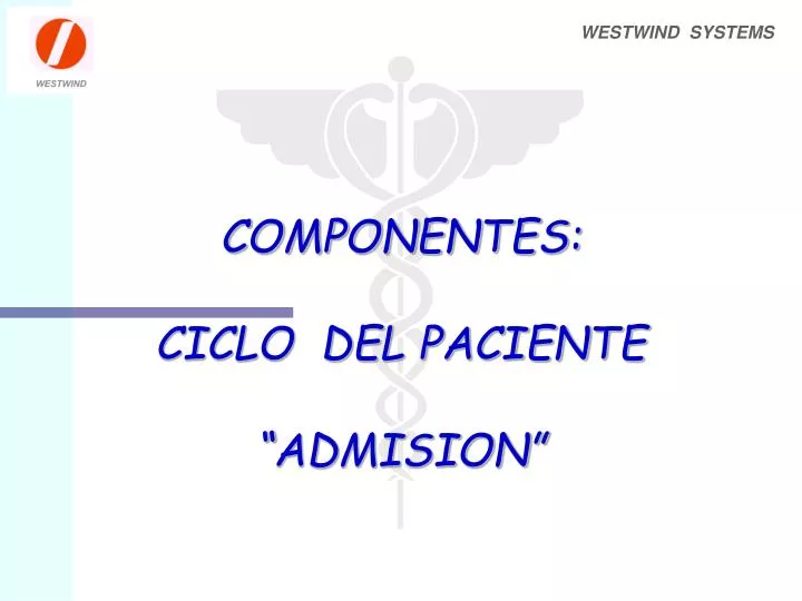 componentes ciclo del paciente admision
