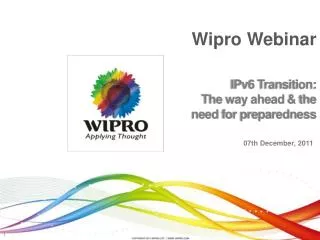 IPv6 Transition: The way ahead &amp; the need for preparedness