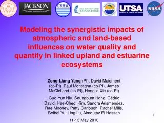Modeling the synergistic impacts of atmospheric and land-based influences on water quality and quantity in linked upland