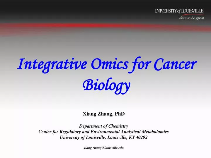 integrative omics for cancer biology