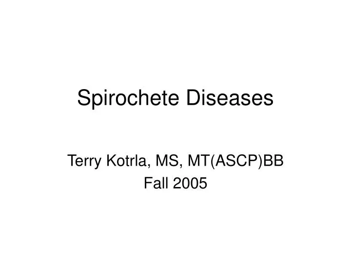 spirochete diseases