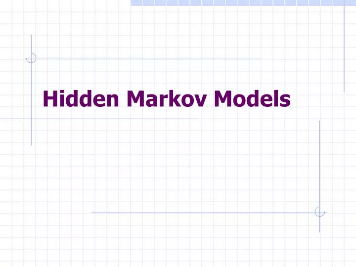 hidden markov models