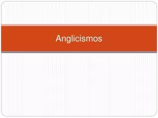 anglicismos
