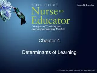 Chapter 4 Determinants of Learning