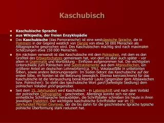 Kaschubisch