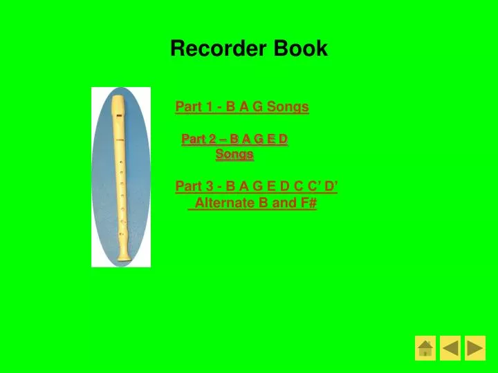 recorder book