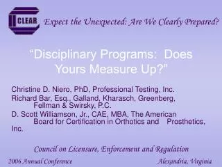 “Disciplinary Programs: Does Yours Measure Up?”