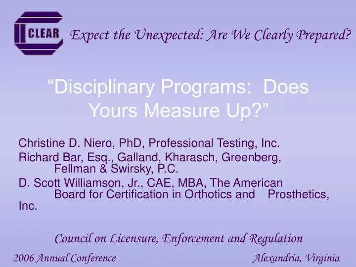 disciplinary programs does yours measure up