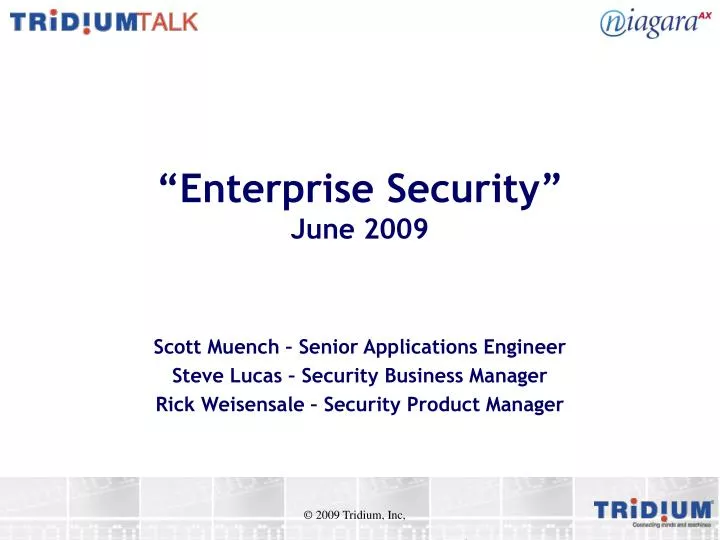 enterprise security june 2009