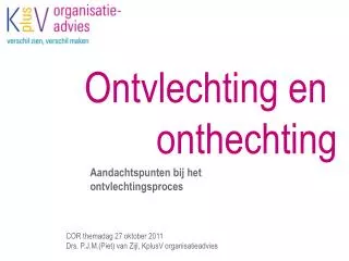 ontvlechting en onthechting