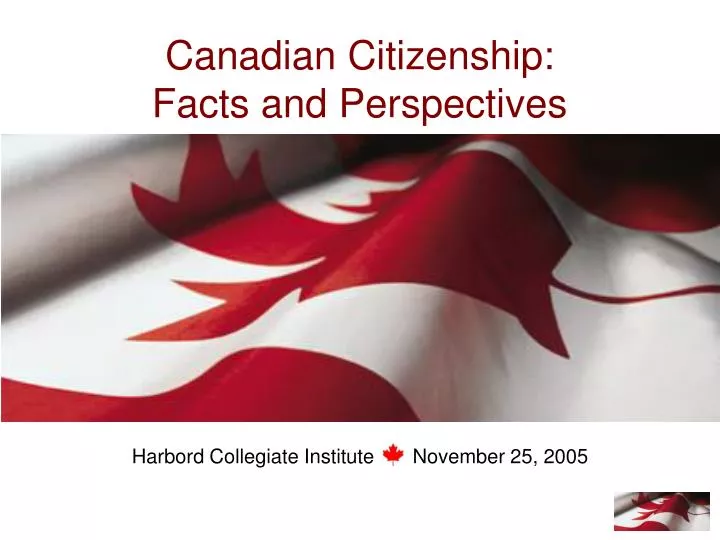 canadian citizenship facts and perspectives
