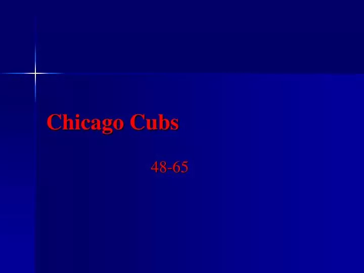 chicago cubs