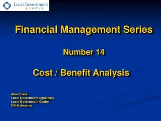 Financial Management Series Number 14