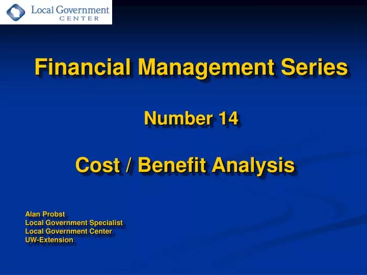 financial management series number 14