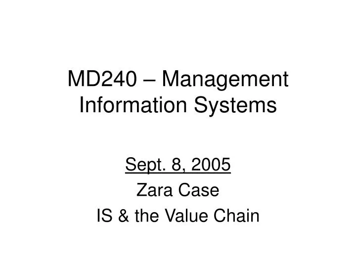 md240 management information systems