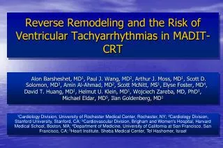 Reverse Remodeling and the Risk of Ventricular Tachyarrhythmias in MADIT-CRT