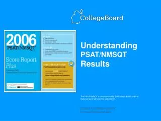 Understanding PSAT/NMSQT Results
