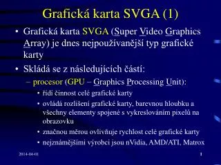Grafická karta SVGA (1)