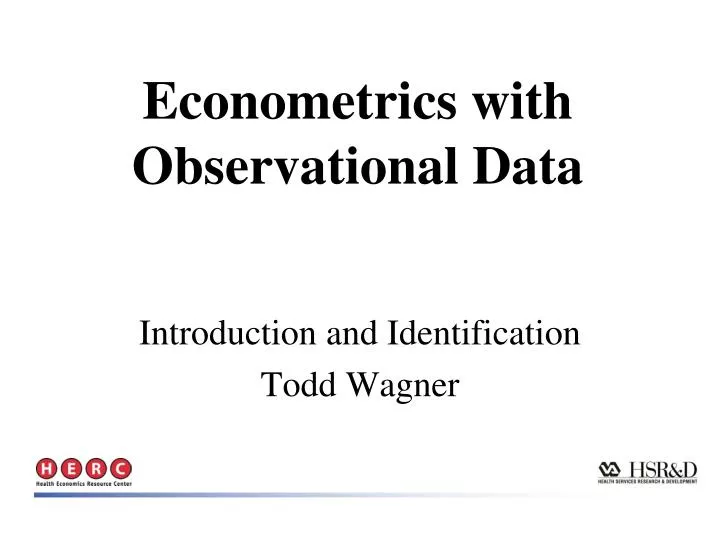 econometrics with observational data