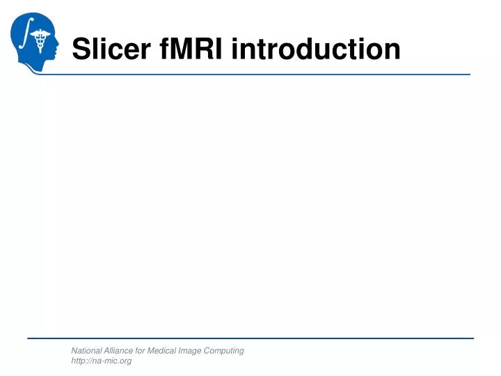 slicer fmri introduction